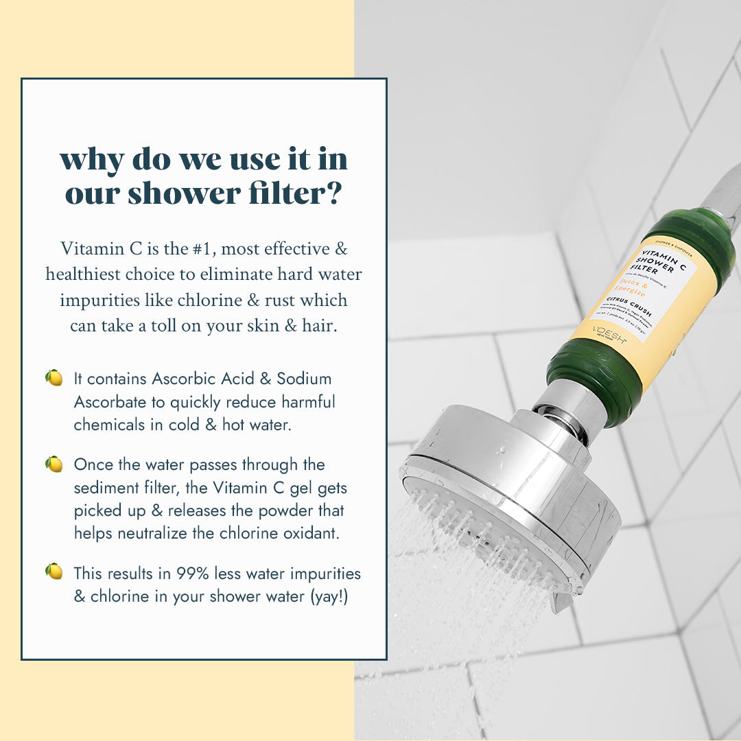 Voesh - Vitamin C Shower Filter - Citrus Crush - VBF125CTR