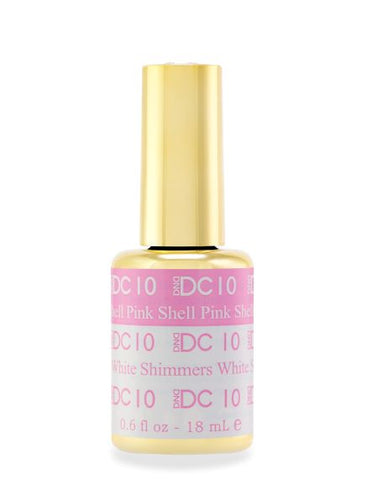 DC10 - Shell Pink To White Shimmers - GEL POLISH & MATCHING LACQUER