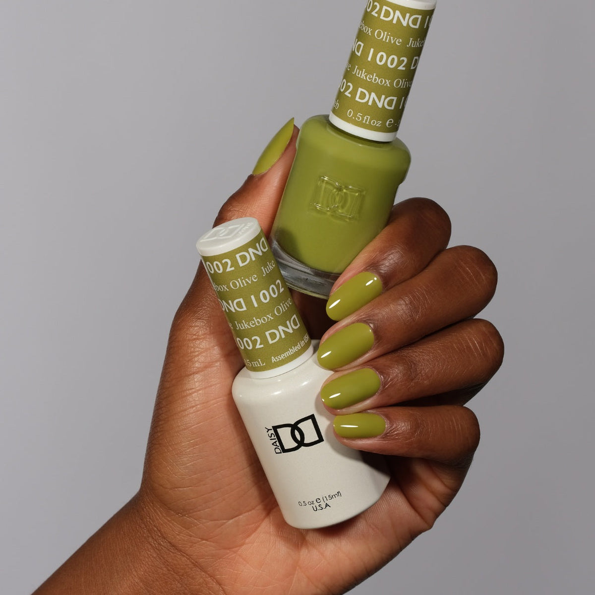 DND1002 - Jukebox Olive - DND Matching Gel & Nail Polish