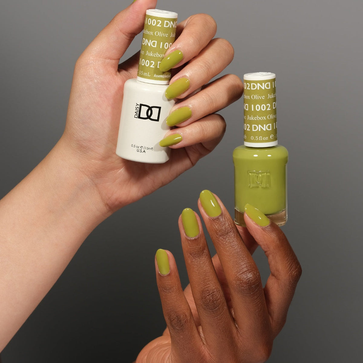 DND1002 - Jukebox Olive - DND Matching Gel & Nail Polish