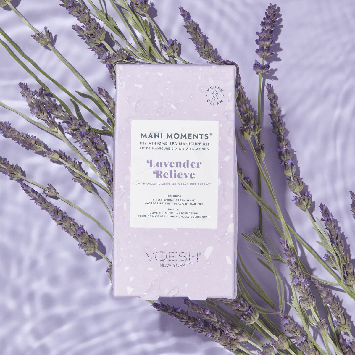 Voesh - Mani in a Box Waterless 3 Step - Lavender Relieve - VMC127LVR