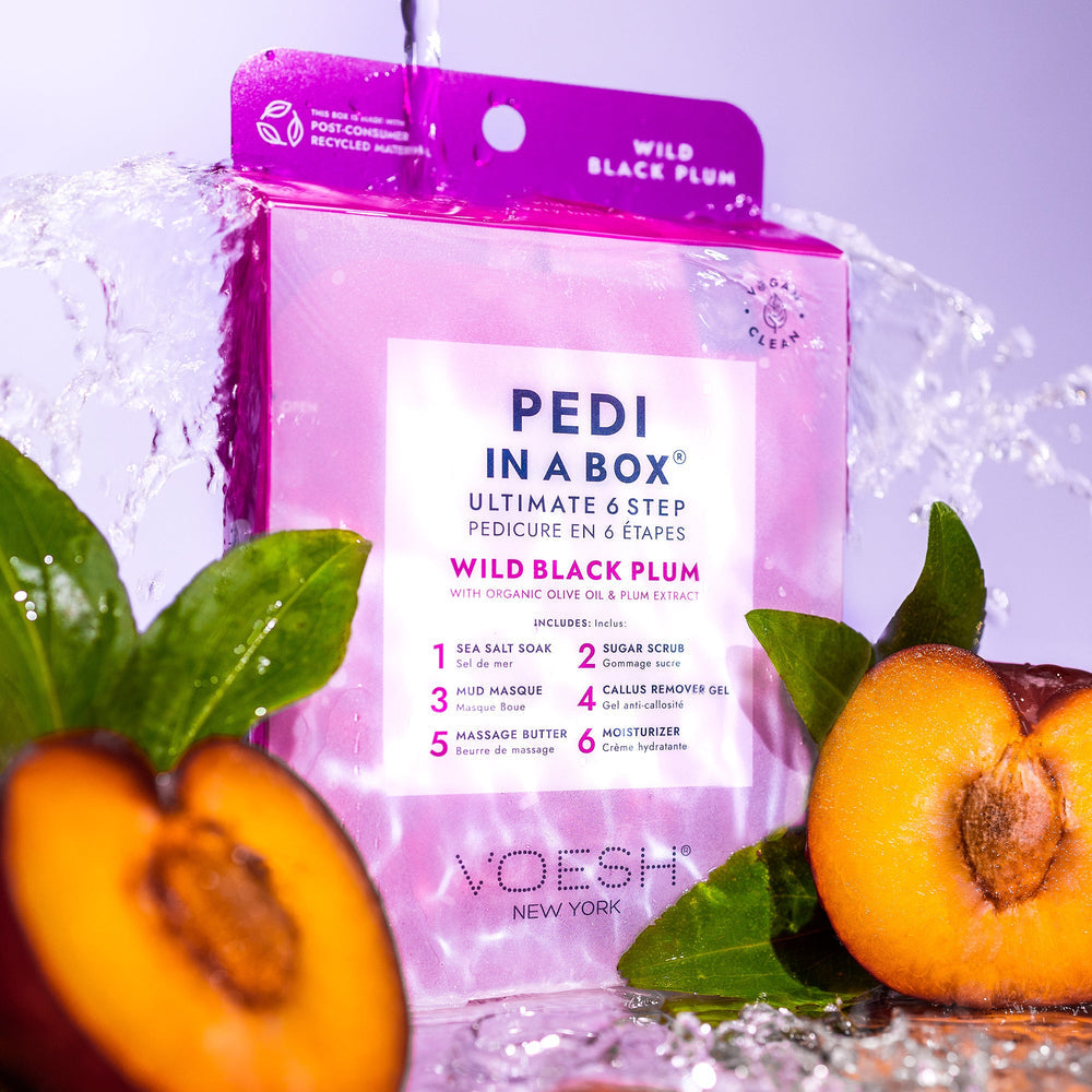 Voesh - Pedi in a Box Ultimate 6 Step - Wild Black Plum - VPC607PLM