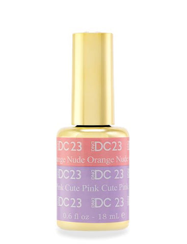 DC23 - Orange Nude To Cute Pink - GEL POLISH & MATCHING LACQUER