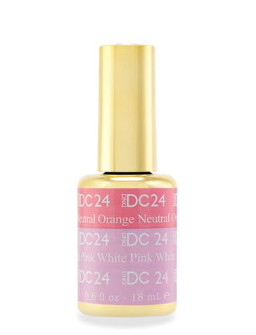 DC24 - Neutral Orange To White Pink - GEL POLISH & MATCHING LACQUER