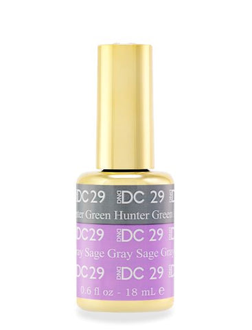DC29 - Hunter Green To Sage Gray - GEL POLISH & MATCHING LACQUER