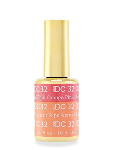 DC32 - Orange Pink To Ripe Apricot - GEL POLISH & MATCHING LACQUER