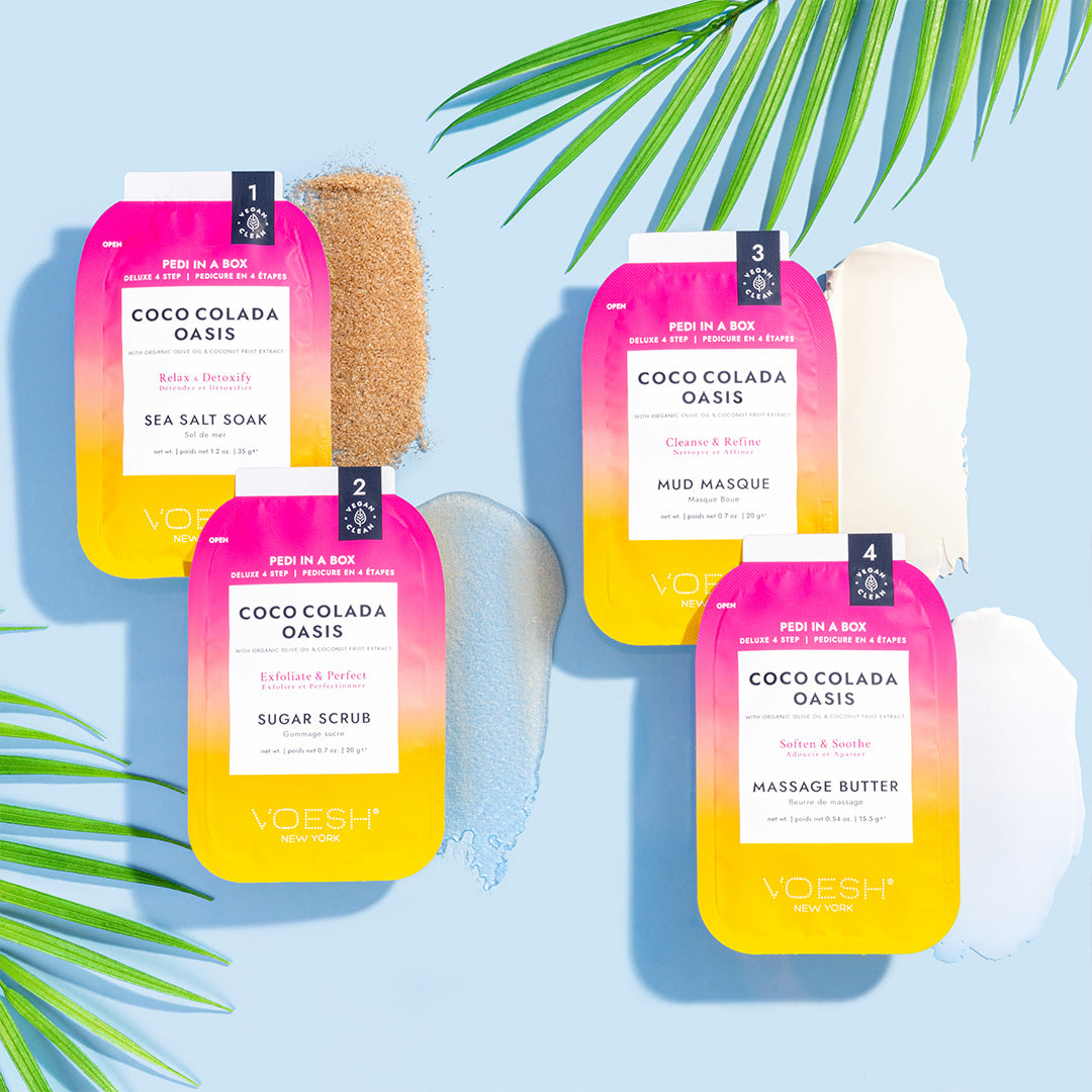 Voesh - Coco Colada Duo (Pedi & Lotion) With Nail Stickers - VSC001COL