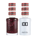 DND675 - Red Eyeshadow - DND Matching Gel & Nail Polish