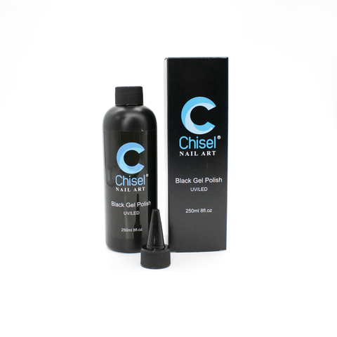 Chisel Black UV/LED Gel Polish Refill 8oz