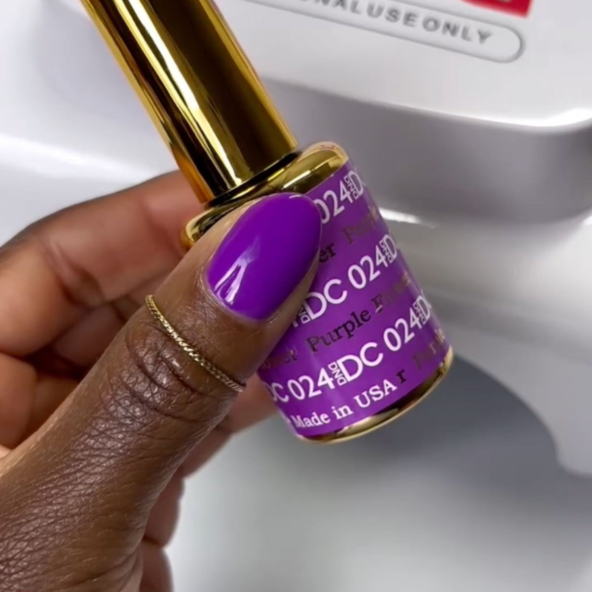 DC024 - Purple Flower - GEL POLISH & MATCHING LACQUER