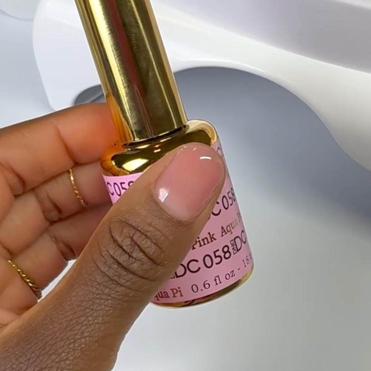 DC058 - Aqua Pink - GEL POLISH & MATCHING LACQUER