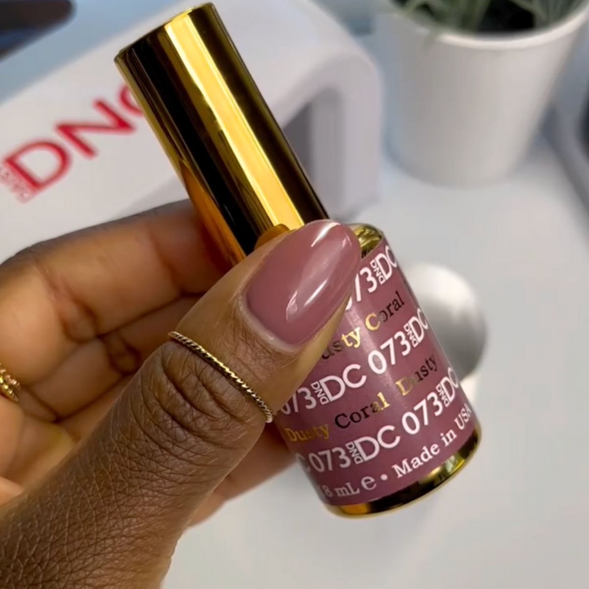 DC073 - Dusty Coral - GEL POLISH & MATCHING LACQUER