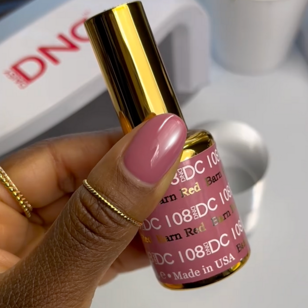 DC108 - Barn Red - GEL POLISH & MATCHING LACQUER
