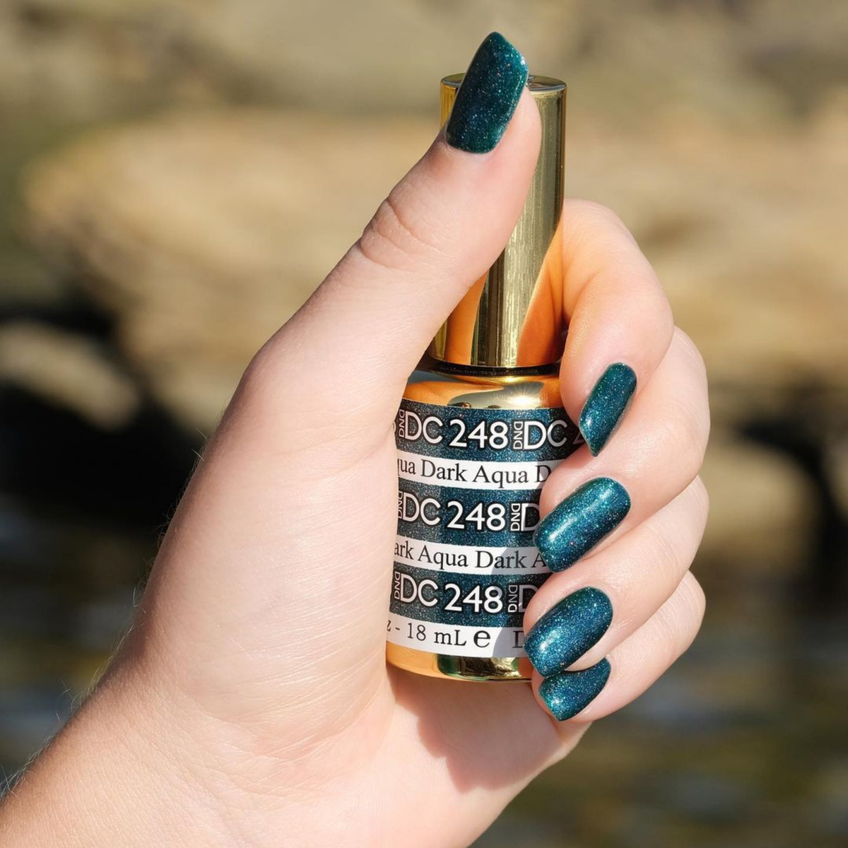 DC248 - Dark Aqua - GEL POLISH & MATCHING LACQUER