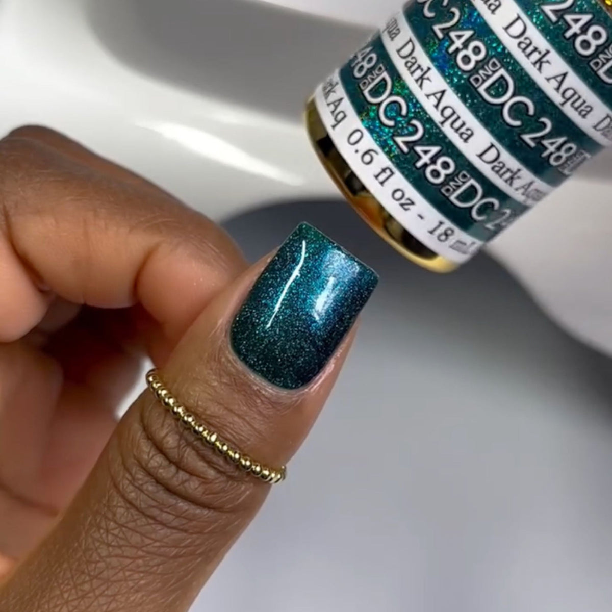 DC248 - Dark Aqua - GEL POLISH & MATCHING LACQUER