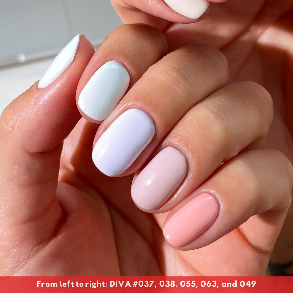 DIVA038 - Smokey White DIVA - GEL POLISH & MATCHING LACQUER