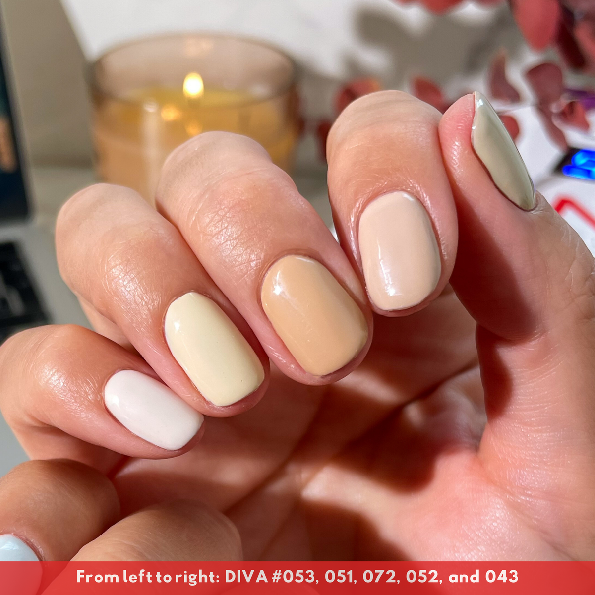 DIVA043 - Vanilla Crème DIVA - GEL POLISH & MATCHING LACQUER