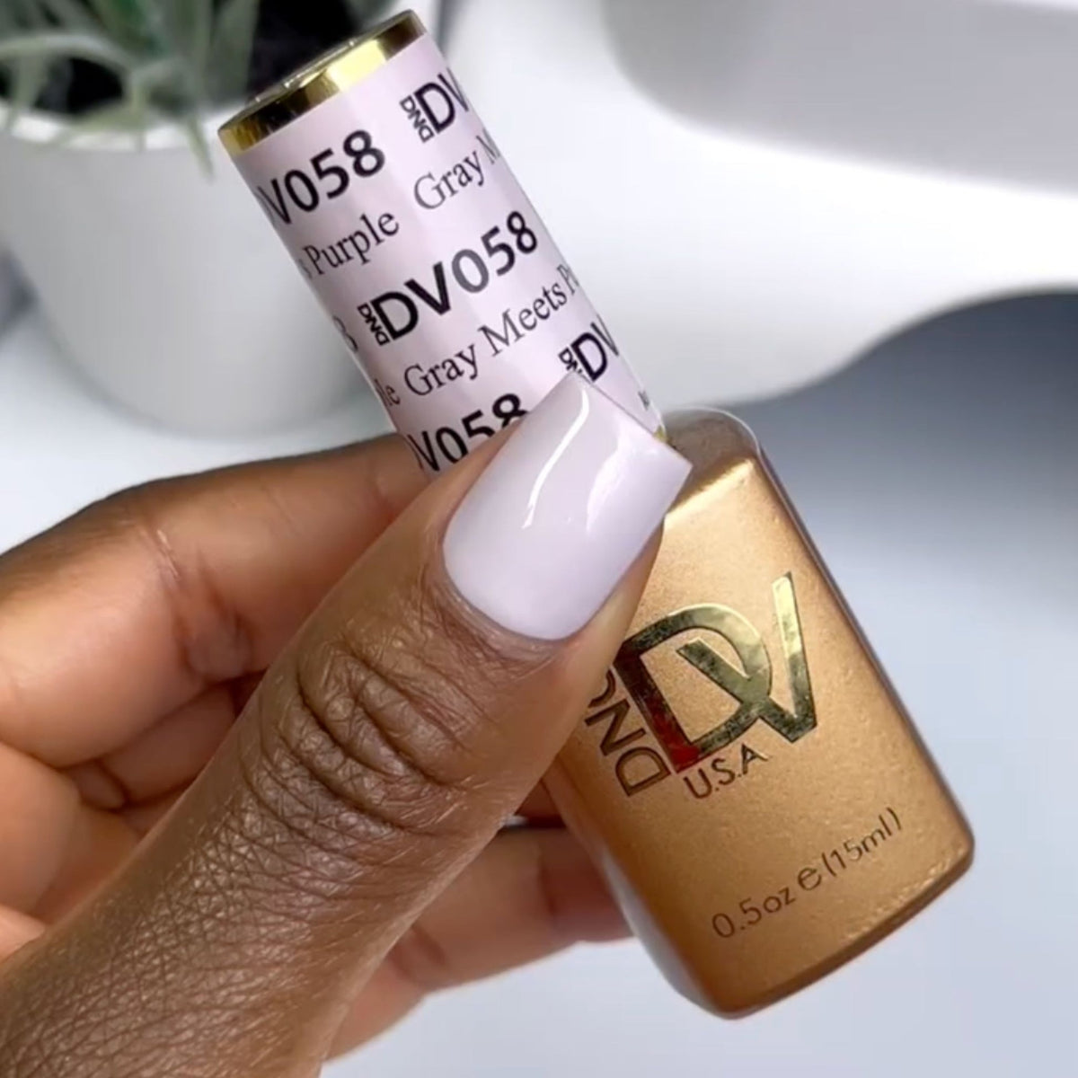 DIVA058 - Grey Meets Purple DIVA - GEL POLISH & MATCHING LACQUER
