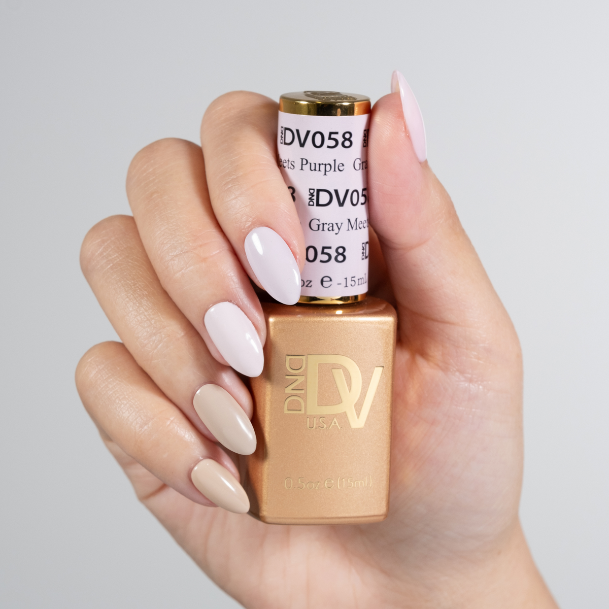 DIVA058 - Grey Meets Purple DIVA - GEL POLISH & MATCHING LACQUER