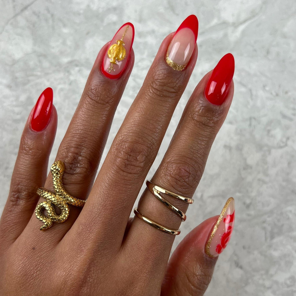 DND63 - Palladium Gold Gel Art Liner - DND Matching Gel & Nail Polish