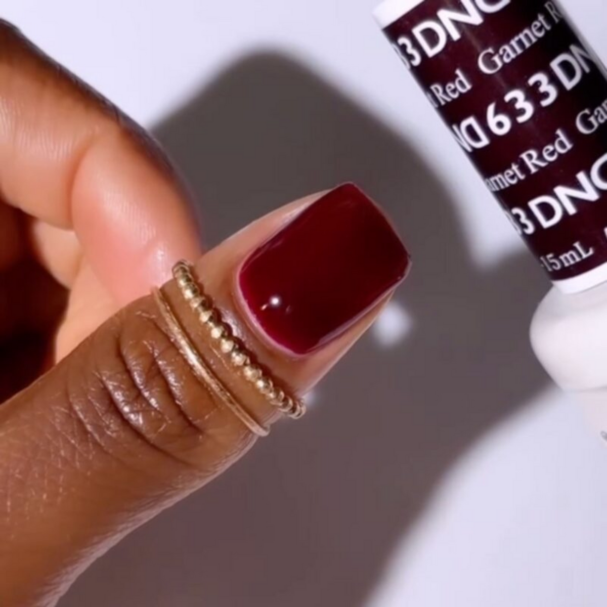 DND633 - Garnet Red - DND Matching Gel & Nail Polish