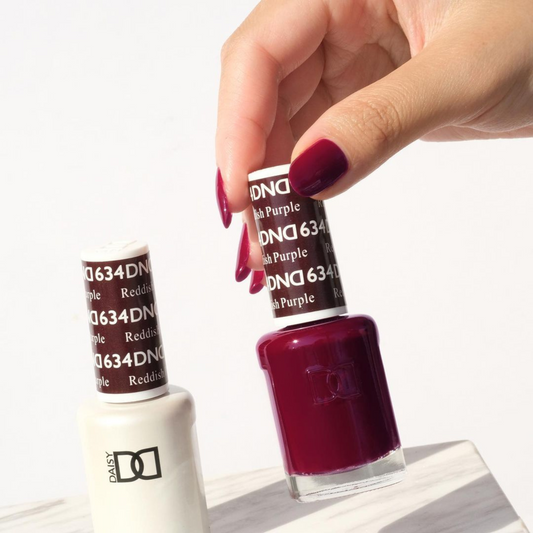 DND634 - Reddish Purple - DND Matching Gel & Nail Polish