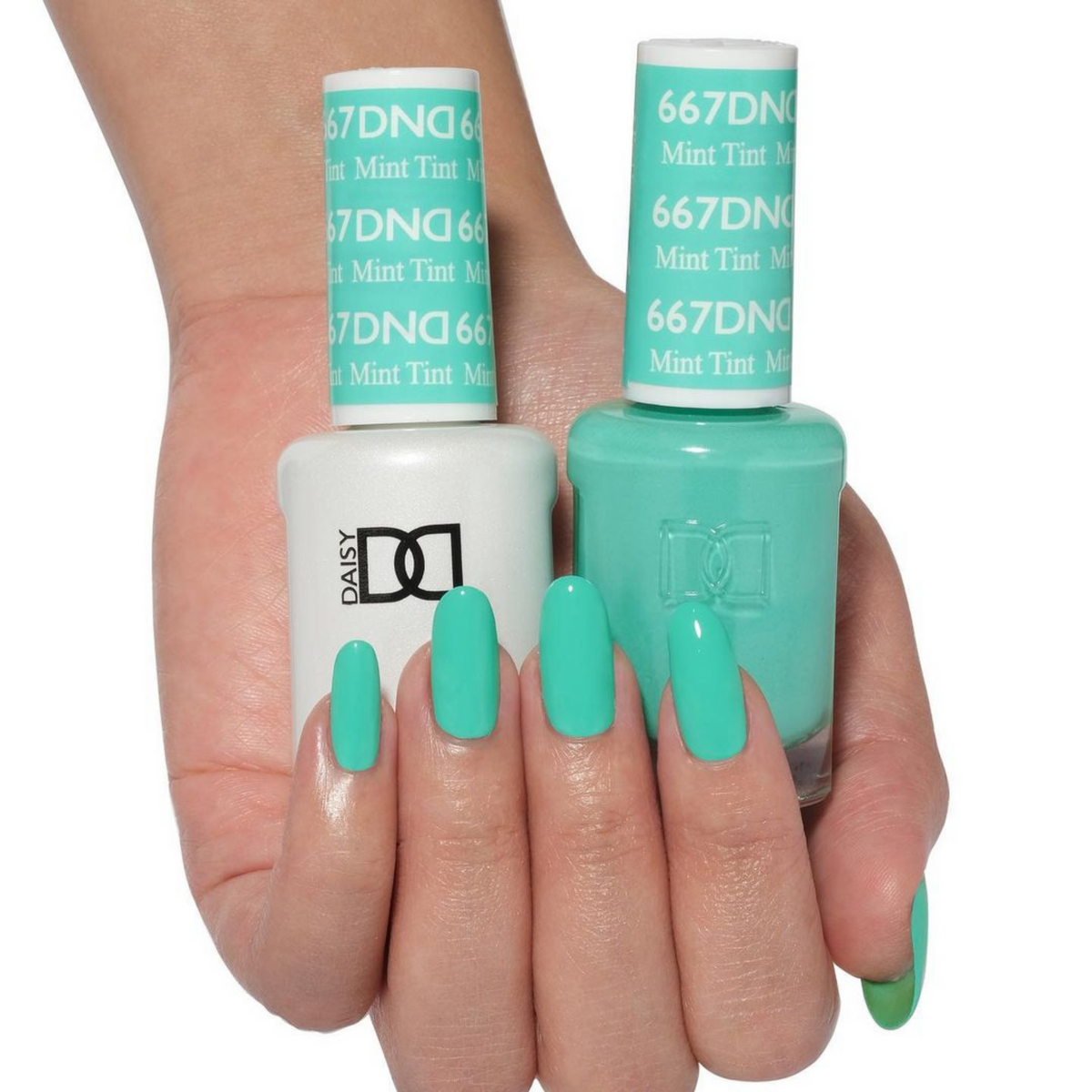 DND667 - Mint Tint - DND Matching Gel & Nail Polish