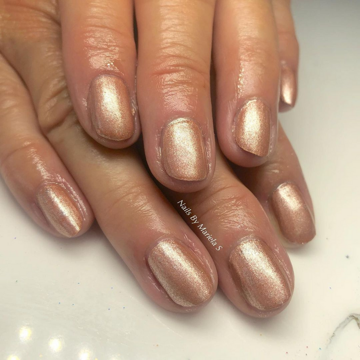 DND710 - Champagne Sparkles - DND Matching Gel & Nail Polish