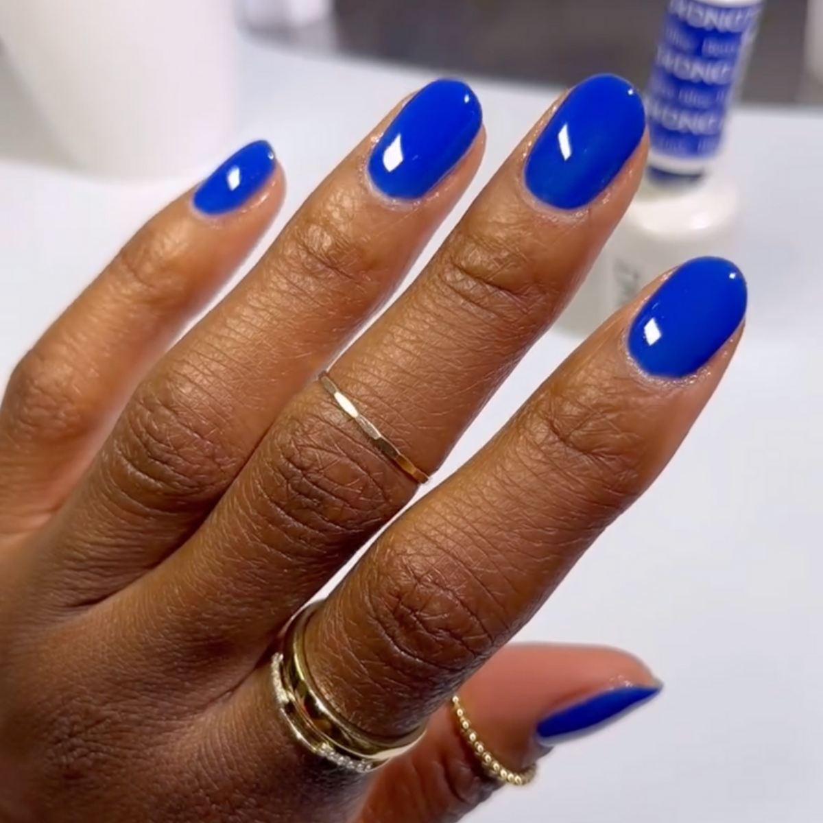 DND734 - Berry Blue - DND Matching Gel & Nail Polish