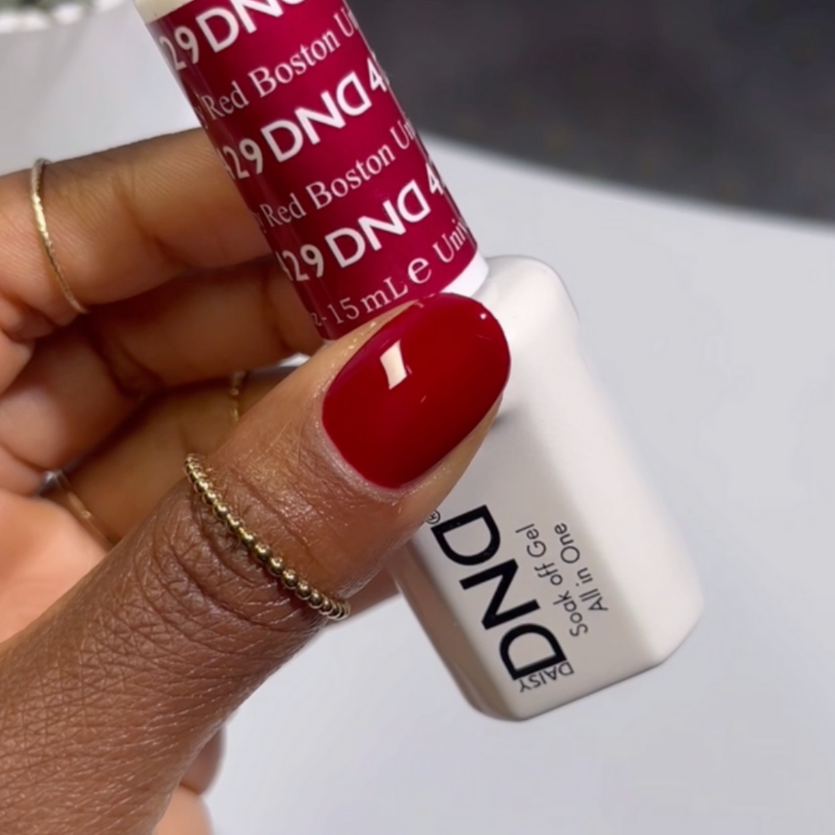 DND429 - Boston University Red - DND Matching Gel & Nail Polish