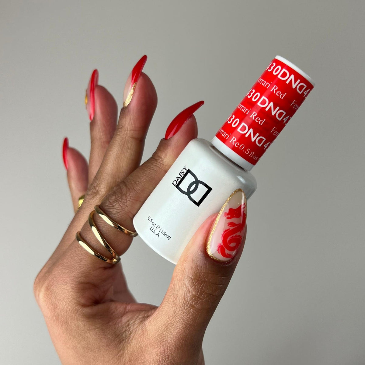 DND430 - Ferrari Red - DND Matching Gel & Nail Polish