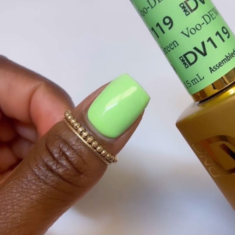 DIVA119 - Voo-DEW Green DIVA - GEL POLISH & MATCHING LACQUER