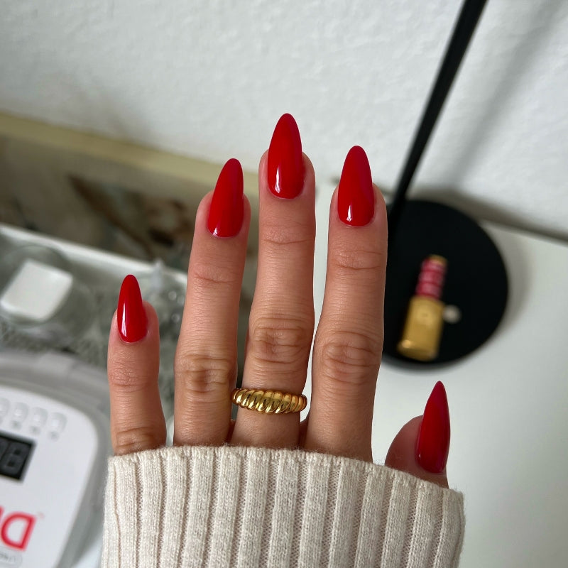 DIVA163 - Left Him On Red DIVA - GEL POLISH & MATCHING LACQUER