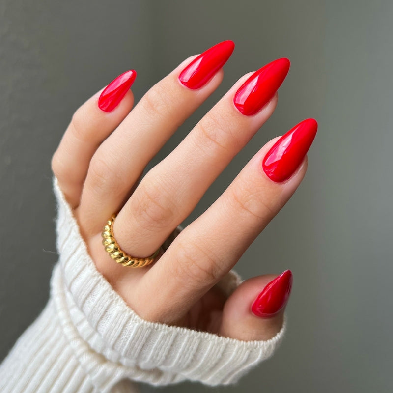 DIVA163 - Left Him On Red DIVA - GEL POLISH & MATCHING LACQUER