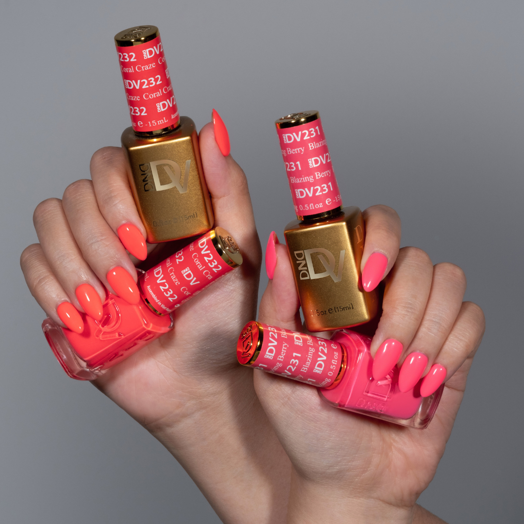 DIVA232 - Coral Craze DIVA - GEL POLISH & MATCHING LACQUER