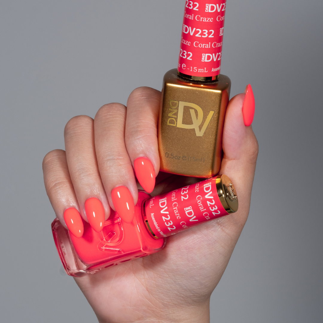 DIVA232 - Coral Craze DIVA - GEL POLISH & MATCHING LACQUER