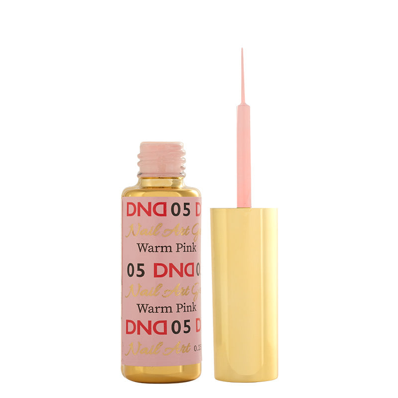 DND05 - Classic Warm Pink Gel Art Liner - DND Matching Gel & Nail Polish