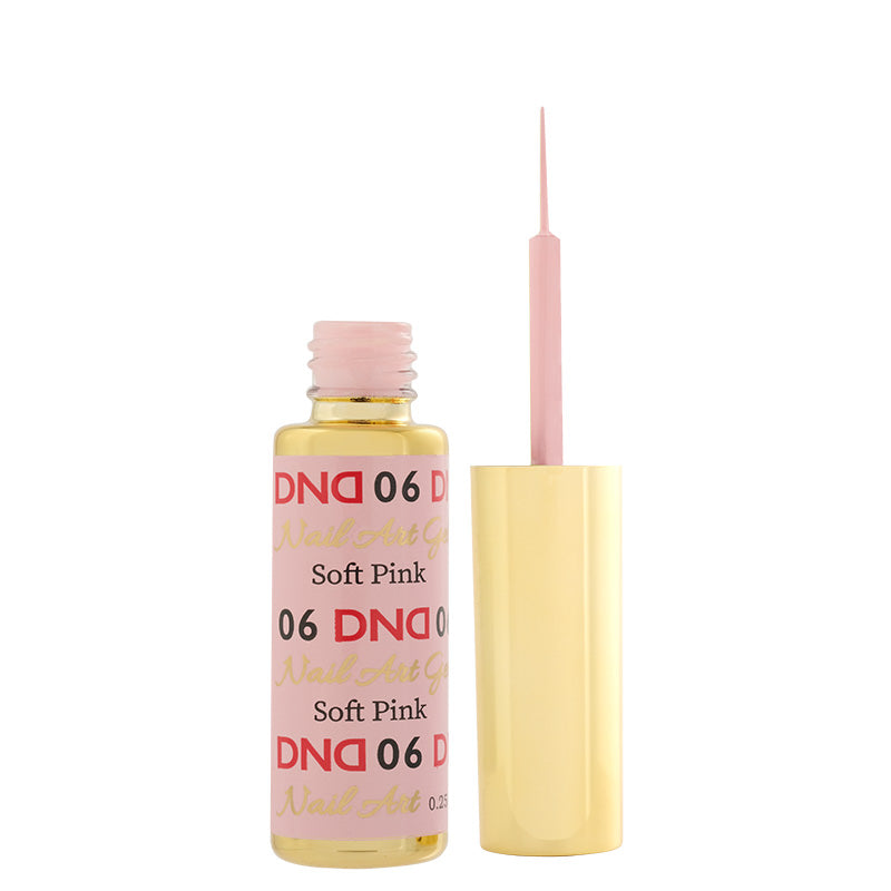 DND06 - Classic Soft Pink Gel Art Liner - DND Matching Gel & Nail Polish
