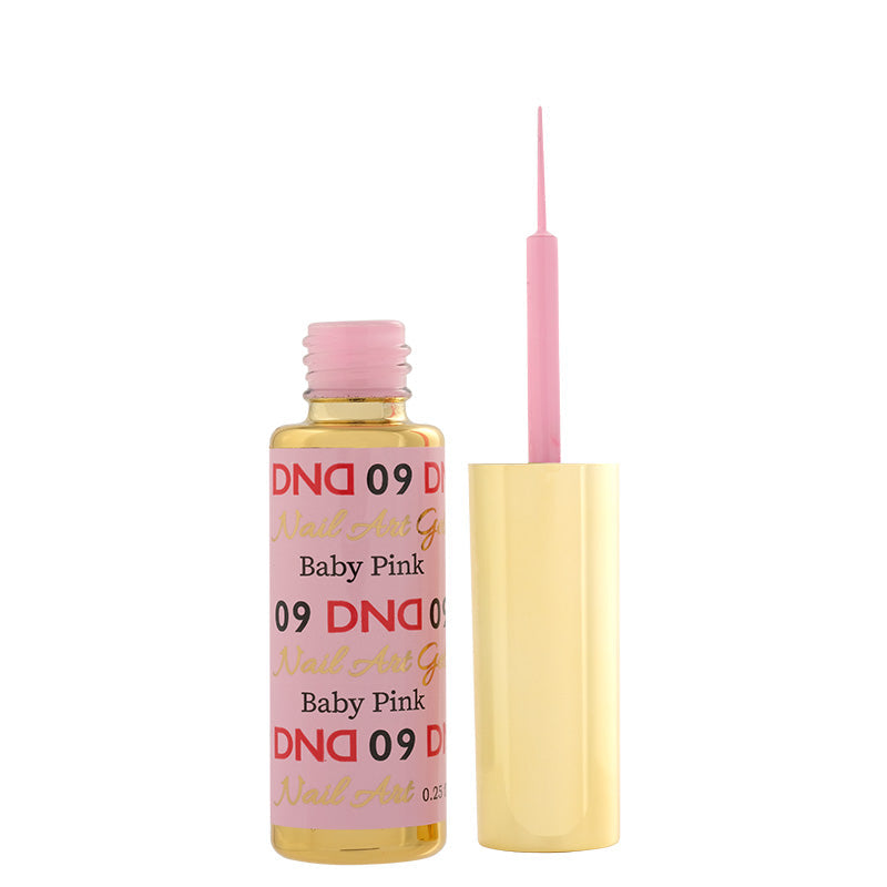 DND09 - Classic Baby Pink Gel Art Liner - DND Matching Gel & Nail Polish