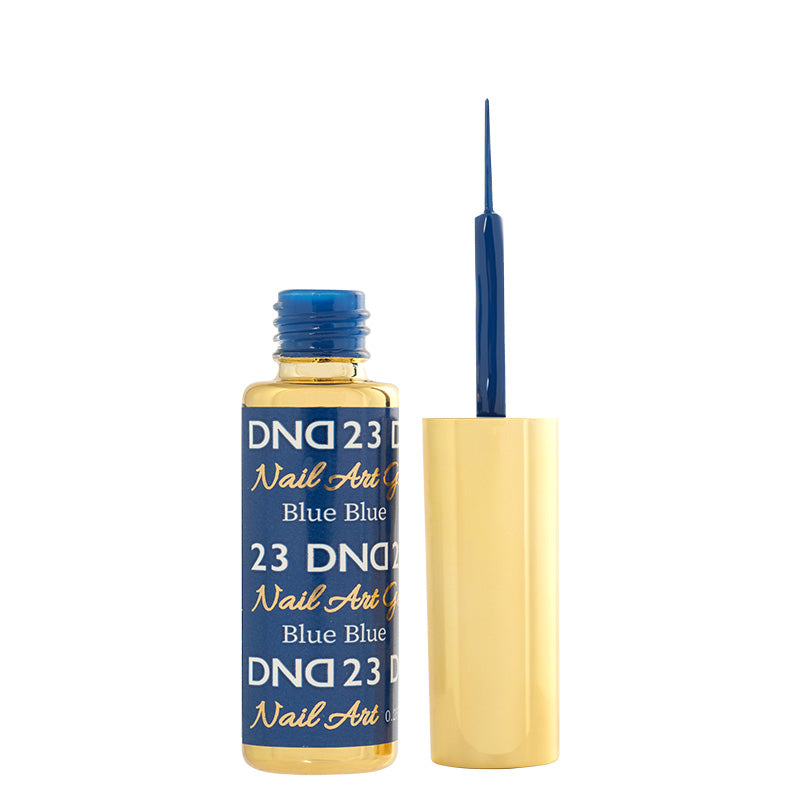 DND23 - Classic Blue Gel Art Liner - DND Matching Gel & Nail Polish