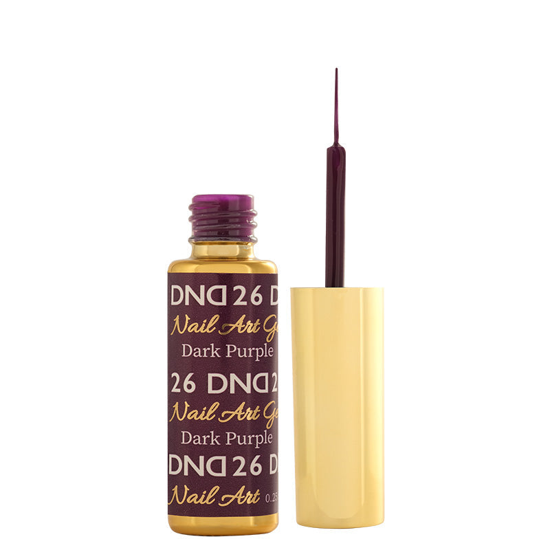 DND26 - Classic Dark Purple Gel Art Liner - DND Matching Gel & Nail Polish