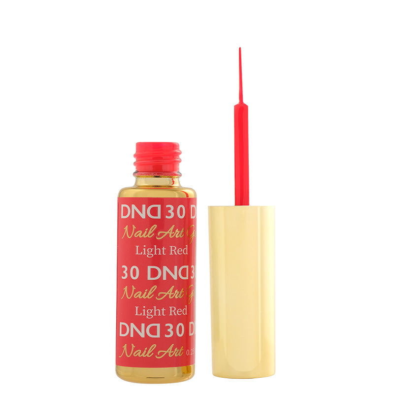 DND30 - Classic Light Red Gel Art Liner - DND Matching Gel & Nail Polish