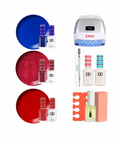 The Naughty List Gel Polish Starter Kit - DND Matching Gel & Nail Polish