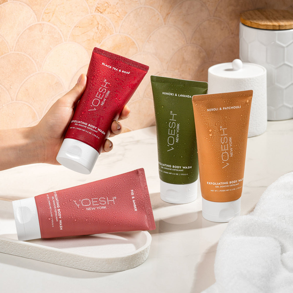 Voesh - Complete Body Care Set - Blossom Bliss (Filter + Scrub + Loofah) - VBC337BSM