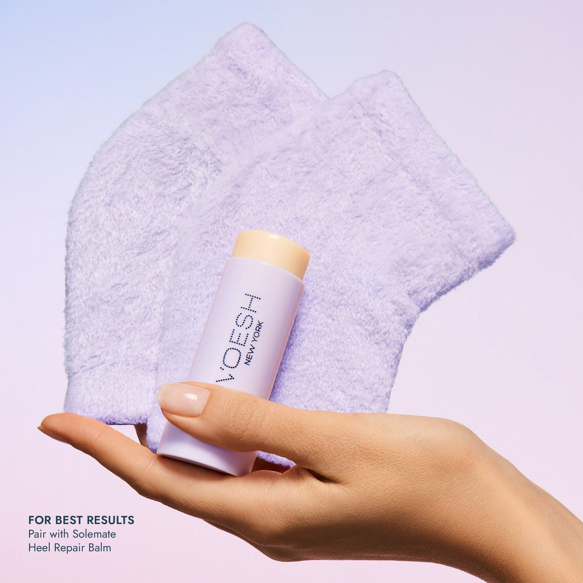 Voesh - Moisturizing Heel Socks - Mint - VFS003MNT