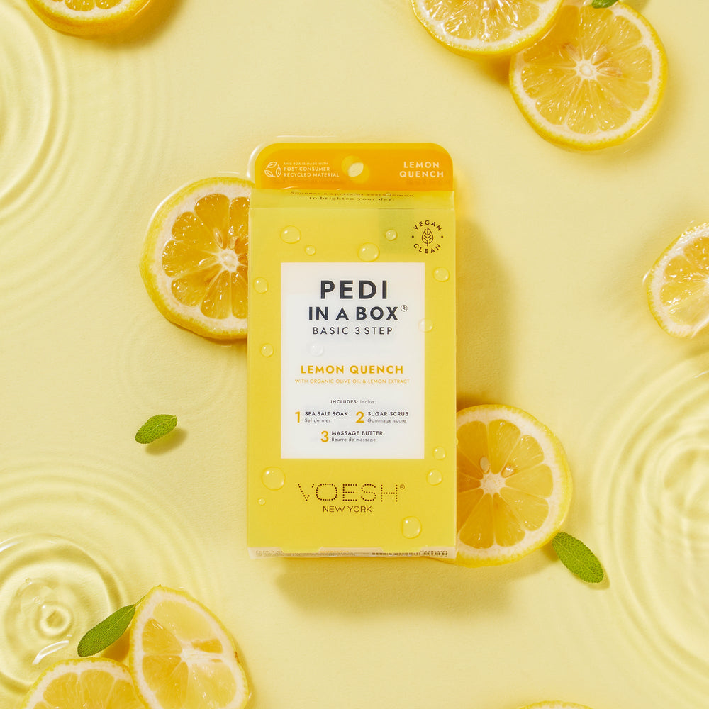Voesh - Pedi in a Box Basic 3 Step - Lemon Quench - VPC118LMN