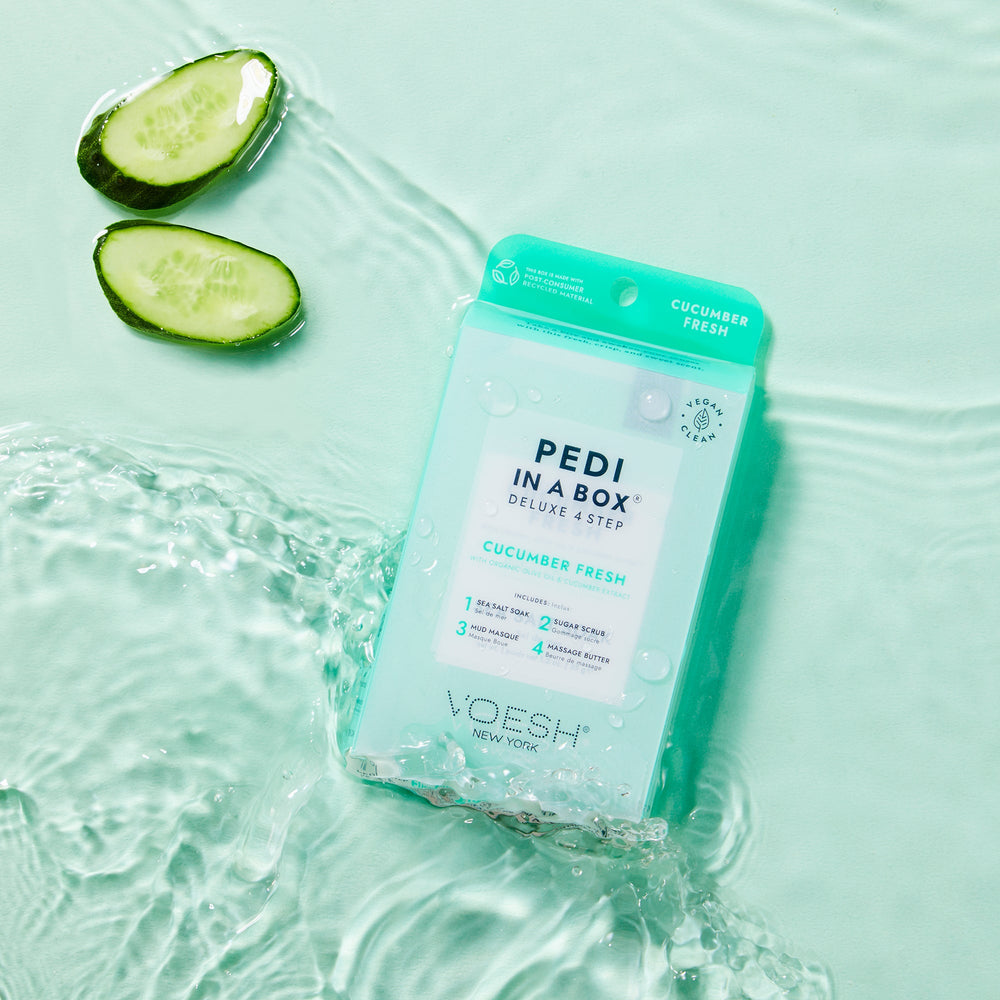 Voesh - Pedi in a Box Deluxe 4 Step - Cucumber Fresh - VPC208CMB