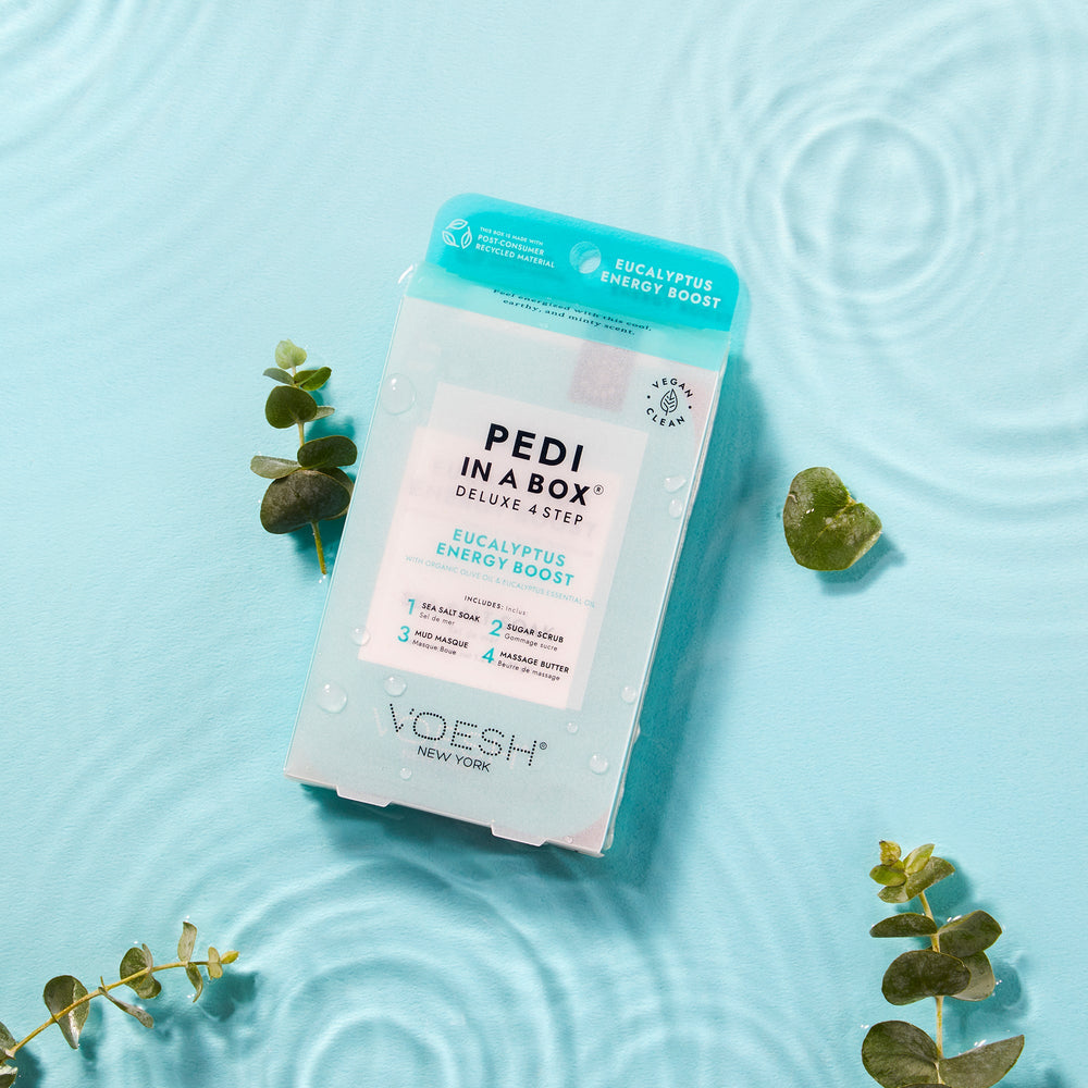 Voesh - Pedi in a Box Deluxe 4 Step - Eucalyptus Energy Boost - VPC208EUC