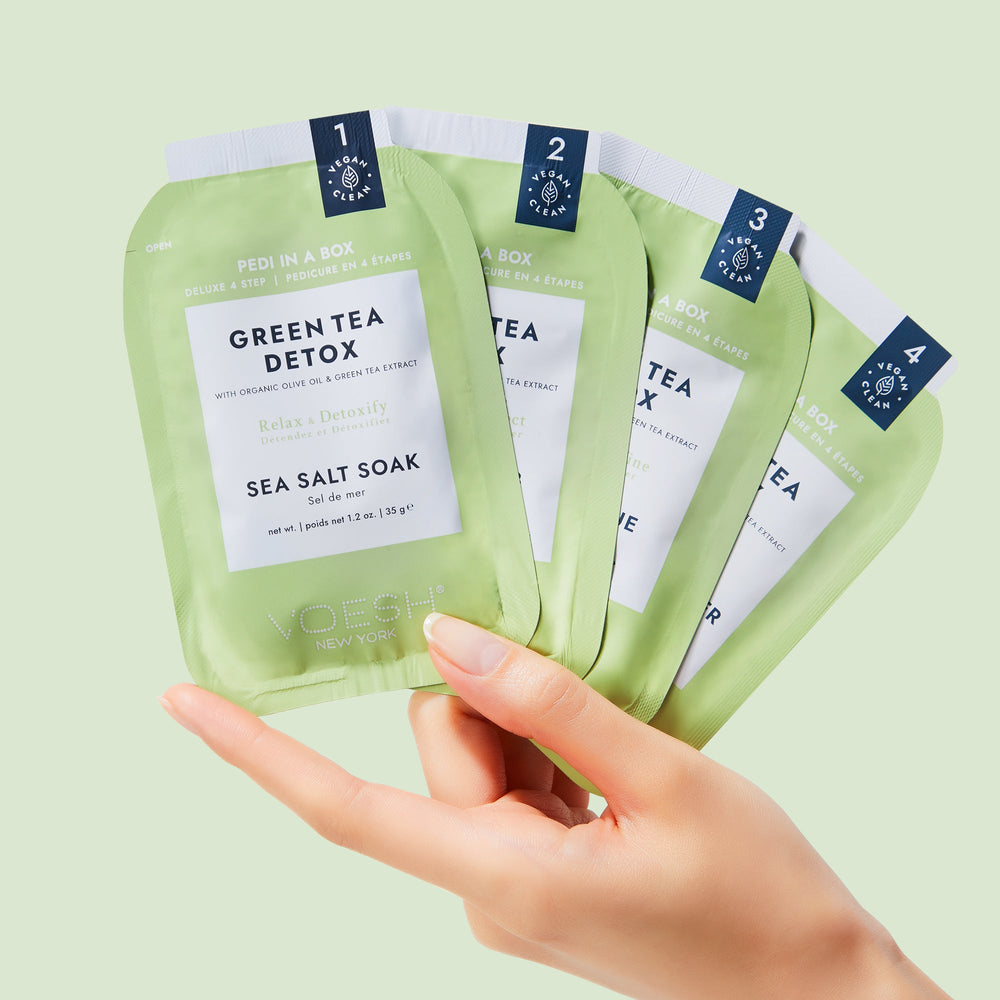 Voesh - Pedi in a Box Deluxe 4 Step - Green Tea Detox - VPC208GRT