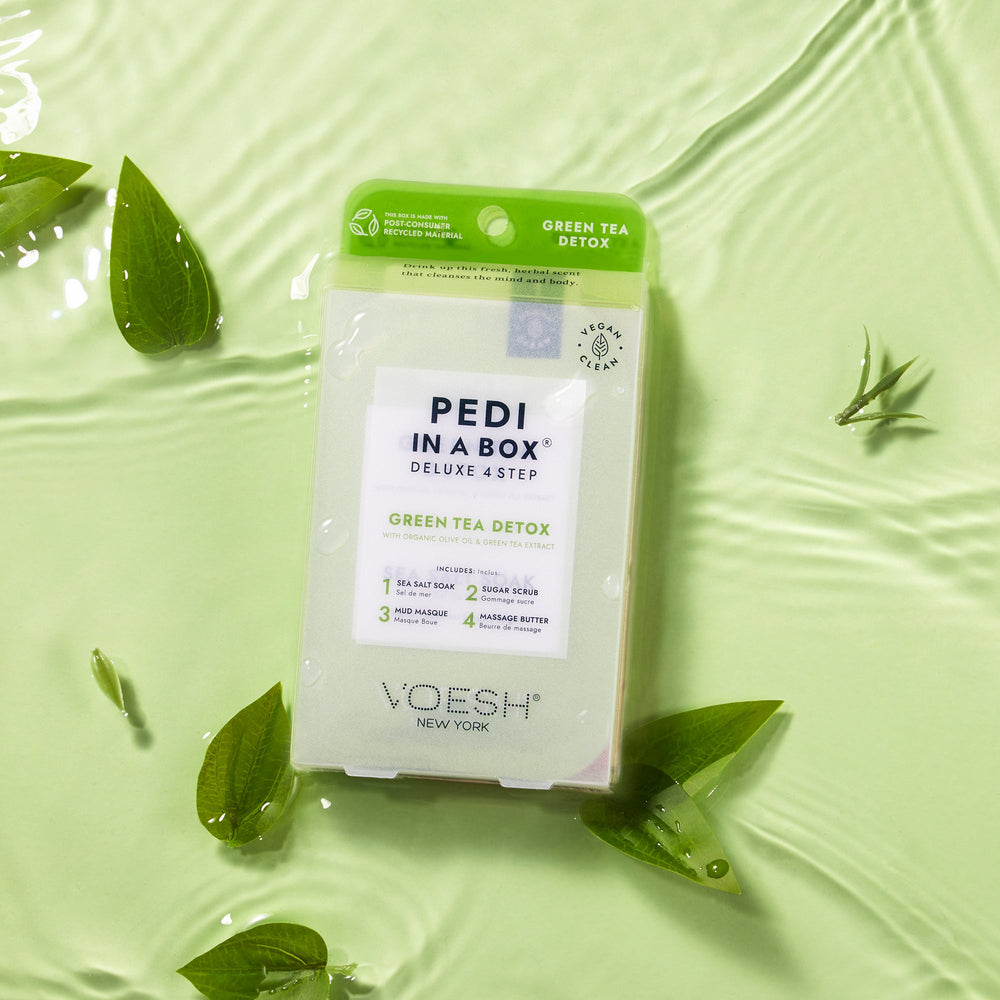 Voesh - Pedi in a Box Deluxe 4 Step - Green Tea Detox - VPC208GRT